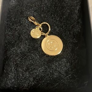 Chanel 2022 Holiday Limited Edition Double Charm Faux gold